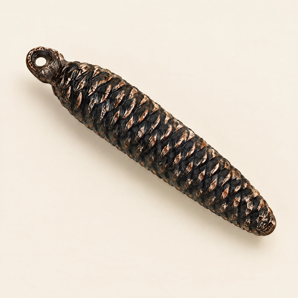 Pine Cone Weight for 1-Day Cuckoo Clocks, 275 g, front view
