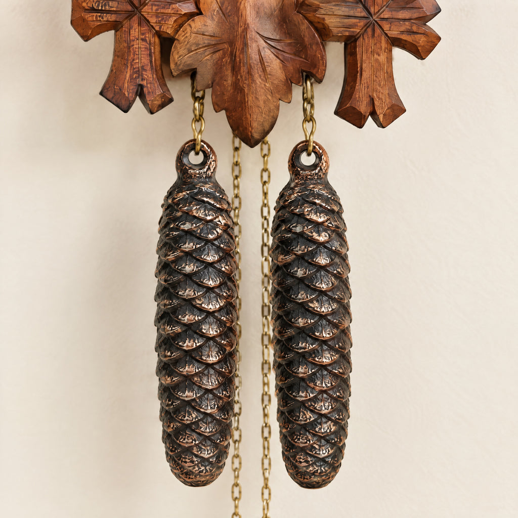 Pine Cone Weight for 8-Day Cuckoo Clocks, 1500 g, three-quarter view