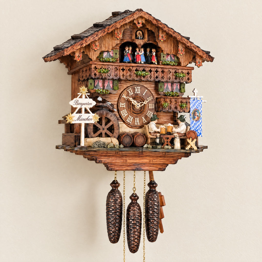 Sternreiter Bavarian Inn 8-Day Musical Cuckoo Clock, front view